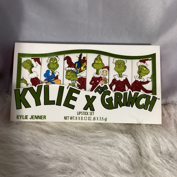SOLD……NIP Kylie Jenner x The Grinch COMPLETE Lipstick Set Of 6 Holiday - Picture 8 of 8